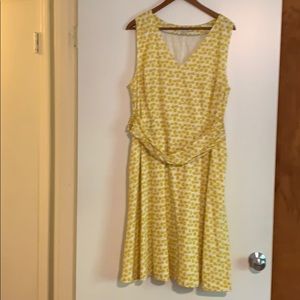 Boden, tank dress, linen/cotton, size 14R